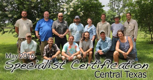 Central Texas Specialist Certification 5/22/2016
