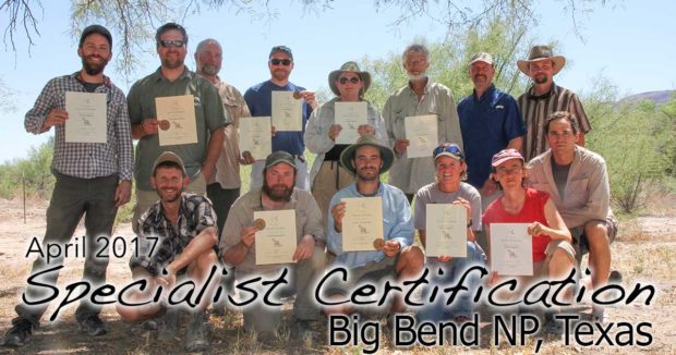Big Bend Specialist Certification 4/09/2017