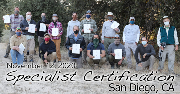 San Diego CA Specialist Certification 11/12/2020